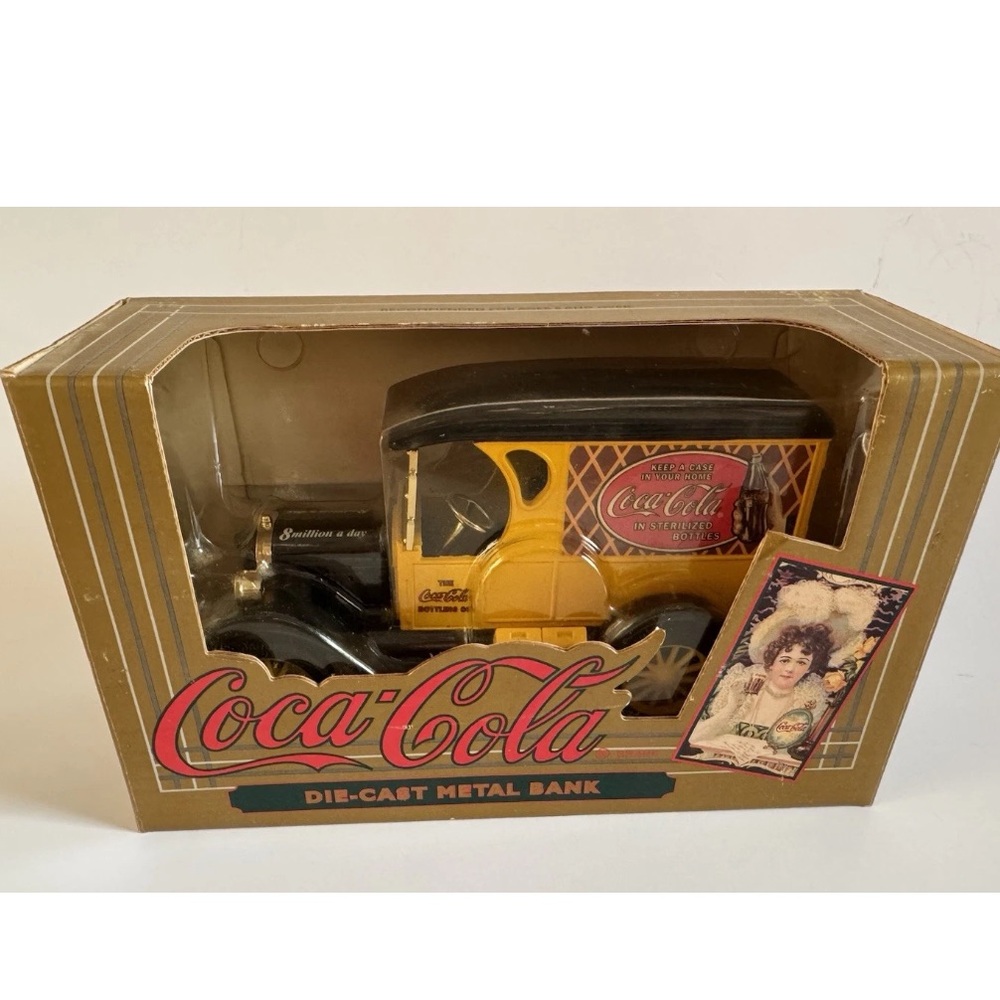 Coca Cola Chevrolet Truck Die-Cast Metal Bank